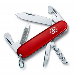 Spartan Lommekniv i gennemsigtig rød farve fra Victorinox