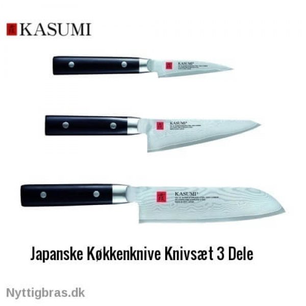 Kasumi Køkkenknive 3-dele