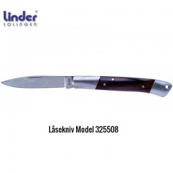 Låsekniv med håndtag af Presswood fra Linder