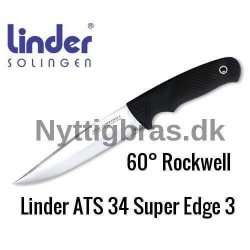Linder Outdoor Kniv ATS 34 Super Edge 2 Dark
