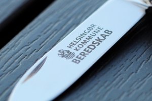 Lommeknive som firmagave med firma logotryk