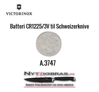 Ekstra Batteri CR1225/3V til Schweizerknive