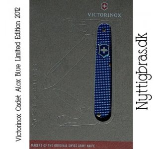 Visning af foldekniven Victorinox Cadet Alox Blå Limited Edition