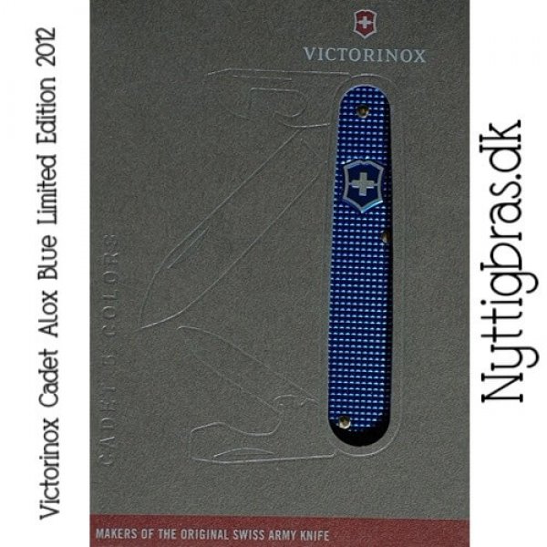 Visning af foldekniven Victorinox Cadet Alox Blå Limited Edition