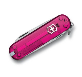 Mini Lommekniv Classic SD Pink Transparent fra Victorinox