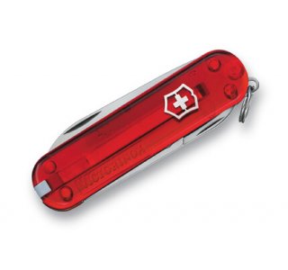 Mini Lommekniv Classic SD Red Transparent fra Victorinox